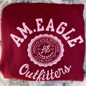 american eagle maroon pullover